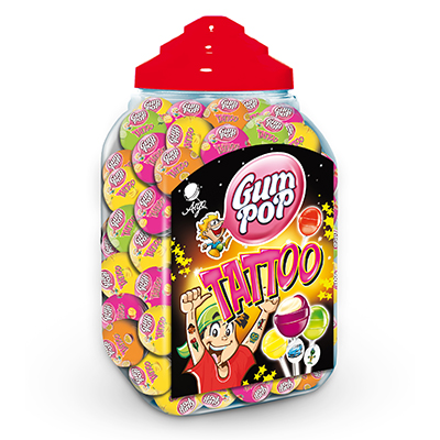 GUM POP TATTOO 100x18g - sloj (w prawo)