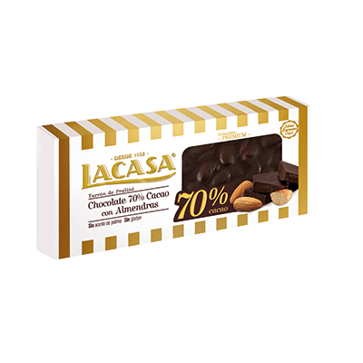Turrón Chocolate 70� Cacao con Almendras x 200gr – 185500 copy