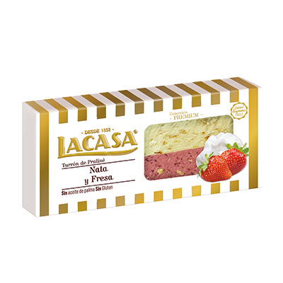 Turrón de nata y fresa x 250gr – 190302 copy